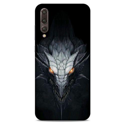 Huawei P20 Pro Kılıf Dragons (13) Silikon Kap Gri Ejderha