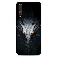 Huawei P20 Pro Kılıf Dragons (13) Silikon Kap Gri Ejderha