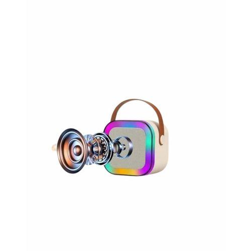 İki Mikrofonlu Renkli Led Işıklı Karaoke Cihazı