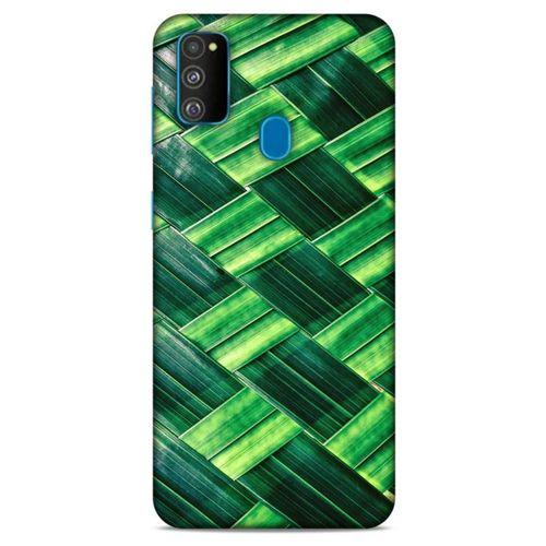 Lopard Samsung Galaxy M30s Uyumlu Kılıf Bahar (37) Silicone Cover Bambu Yaprak