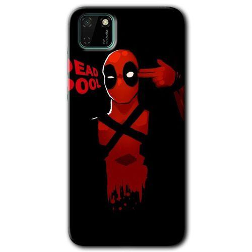 Huawei Y5P Kılıf HD Desen Baskılı Arka Kapak - DeadPool 4 + Kırılmaz Cam