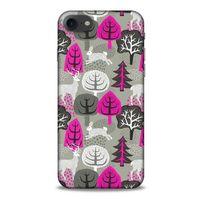 Apple Iphone 7 Kılıf Snowix (31) TPU Kılıf Fuşya Gri