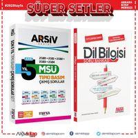 Marka Yayınları MSÜ Son 5 Yıl ARŞİV Serisi Tıpkı Basım Çıkmış Sorular ve AKM Dil Bilgisi Soru Bankası Seti 2 Kitap