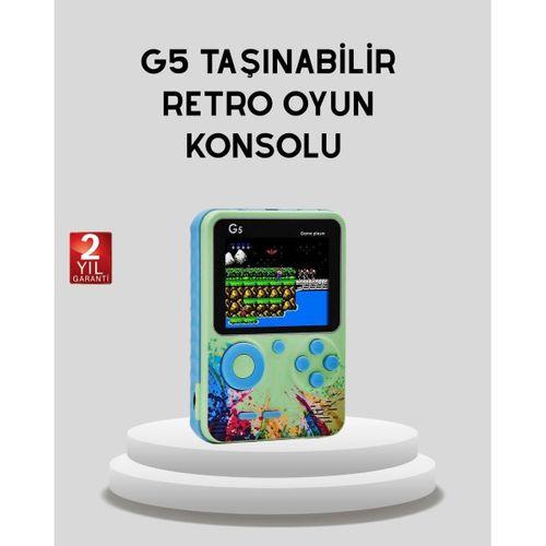 G5 Taşınabilir Retro Game Box 500 Oyunlu Şarjlı Mini Oyun Konsolu