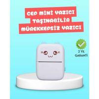 Mini Termal Yazıcı Kablosuz Taşınabilir Bluetooth Bağlantılı 200 Dpı