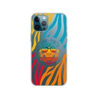 iPhone 12 Pro Max Color Leon Tasarımlı Premium Şeffaf Silikon Kılıf