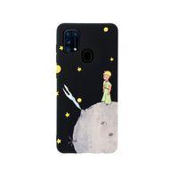 Samsung M21 Küçük Prens Premium Silikonlu Siyh Telefon Kılıfı