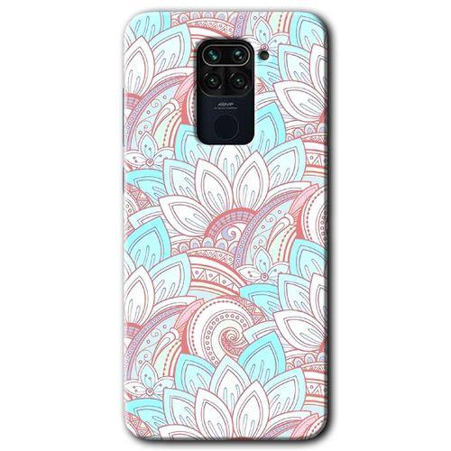 MRCİLETİSİM Xiaomi Redmi Note 9 Kılıf Baskılı Kapak - Çin Mandala 1 + 5D Tam Kaplayan Cam