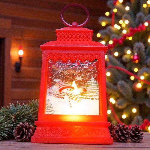 VIP KIRMIZI KARDAN ADAM YILBAŞI FENERİ GÜN IŞIĞI LED IŞIKLI FENER YILBAŞI HEDİYELERİ YILBAŞI SÜSLERİ