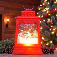 VIP KIRMIZI KARDAN ADAM YILBAŞI FENERİ GÜN IŞIĞI LED IŞIKLI FENER YILBAŞI HEDİYELERİ YILBAŞI SÜSLERİ