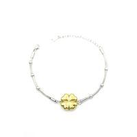 Yonca Zincir Bileklik - Altın