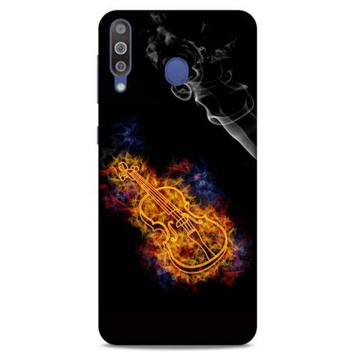 Lopard Samsung Galaxy M30 Uyumlu Kılıf FireX (8) Baskılı Kılıf Keman