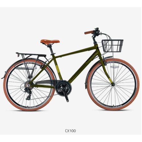 Kron CX100 28 Jant Şehir Bisikleti Mat Haki-Sarı 46 cm