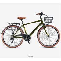 Kron CX100 28 Jant Şehir Bisikleti Mat Haki-Sarı 46 cm