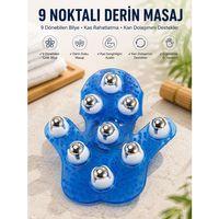 9 Bilyeli El Şeklinde Omuz Bacak Masaj Aleti Masaj Eldiveni Giyilebilir Plastik Vücut Sıkılaştırıcı