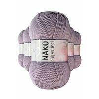 5 Adet Süper İnci El Örgü İpi 100 gr Üzüm Suyu 10155