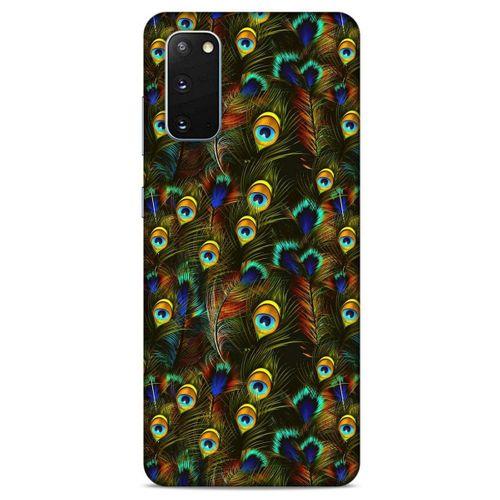 Samsung Galaxy S20 Kılıf Desenli Özel Seri Tüyler (11) Tam Koruma