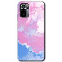 BeRa Aksesuar Xiaomi Redmi Note 10 Kılıf Baskılı Kapak - Liquid Lekeler Art +Tam Kaplayan Mat Seramik