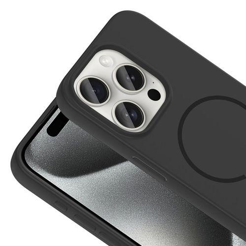 Apple iPhone 15 Pro Kılıf M-safe Şarj Özellikli Zore Meta Kapak