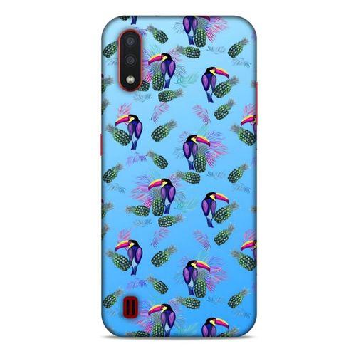 Frutix Ananas 02 Samsung Galaxy A01 Kılıf Desenli Silikon