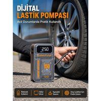 150 Psı Kablosuz Dijital Ekranlı Taşınabilir Araç Lastik Pompası