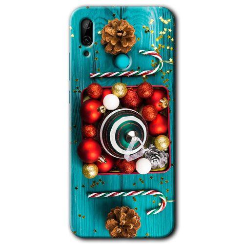 Huawei P smart 2019 Kılıf Baskılı Kapak - Christmas +Tam Kaplayan Mat Seramik