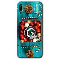 Huawei P smart 2019 Kılıf Baskılı Kapak - Christmas +Tam Kaplayan Mat Seramik
