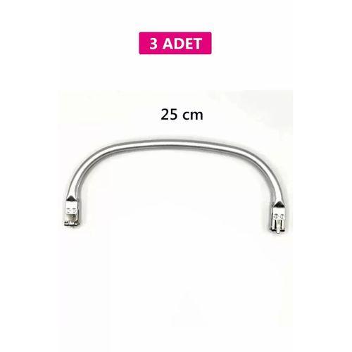 Gizli Metal Mango Çanta Bursu – 3 Adet - 25 cm - Metal Çanta Aparatı Çanta Aksesuarı