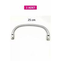 Gizli Metal Mango Çanta Bursu – 3 Adet - 25 cm - Metal Çanta Aparatı Çanta Aksesuarı