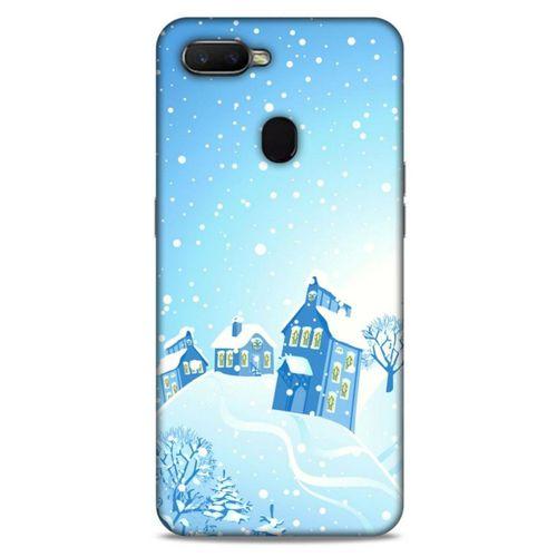 Oppo Ax7 Kılıf Snowix (24) Darbe Emici Kılıf Beyaz Mavi