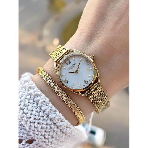 Lee Cooper Küçük Kasa Vintage Hasır Kordon 2 Yıl Garantili 3 Atm Kadın Kol Saati+Bileklik 082207.120