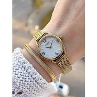 Lee Cooper Küçük Kasa Vintage Hasır Kordon 2 Yıl Garantili 3 Atm Kadın Kol Saati+Bileklik 082207.120