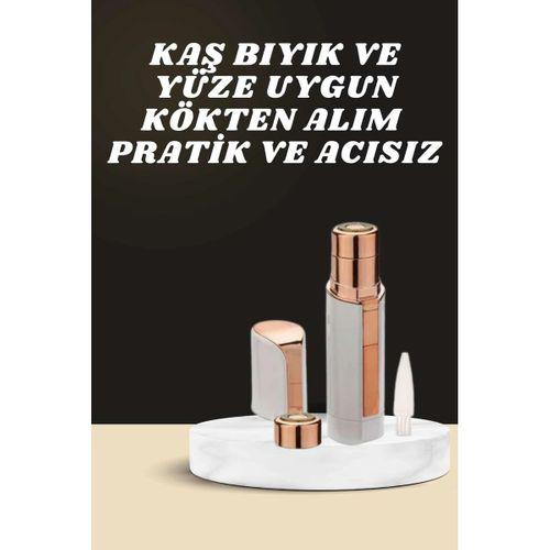Kaş Bıyık Ve Yüz Epilasyon Aleti Ve Titreşimli Yüz Temizleme Masaj Aleti İkili Set