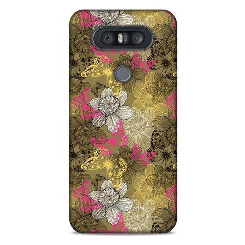 LG K41S - K51S Kılıf Kelebek Etkisi (37) Silicone Cover Beyaz Açık Yeşil