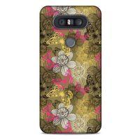 LG K41S - K51S Kılıf Kelebek Etkisi (37) Silicone Cover Beyaz Açık Yeşil