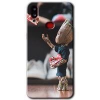 MRCİLETİSİM MRCİLETİSİM Samsung Galaxy A10s Kılıf HD Desen Baskılı Arka Kapak + Temperli Cam - I am Groot