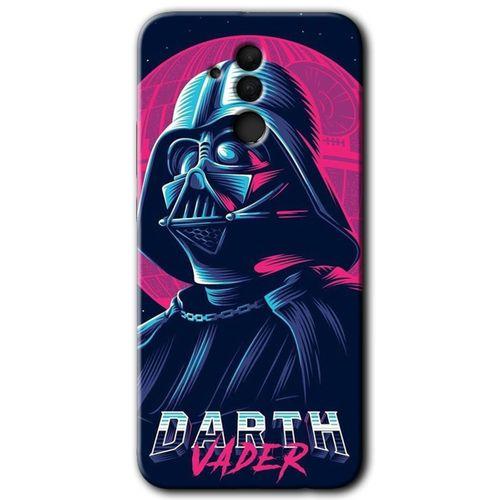 Huawei Mate 20 Lite Kılıf Baskılı Kapak - Darth Vader + 5D Tam Kaplayan Cam
