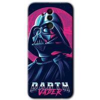 Huawei Mate 20 Lite Kılıf Baskılı Kapak - Darth Vader + 5D Tam Kaplayan Cam