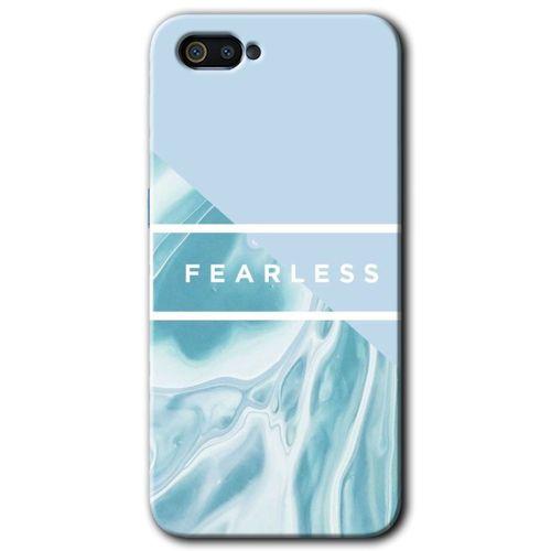 Realme C2 Kılıf HD Desen Baskılı Arka Kapak - Fearless