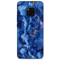 Huawei Mate 20 Pro Uyumlu Kılıf Mavi Delisi (7) Telefon Kılıfı Mermer