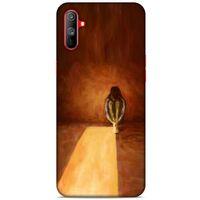 Oppo Realme C3 Kılıf Depresyon (47) Crystal Flex Kılıf Siyah Kırmızı