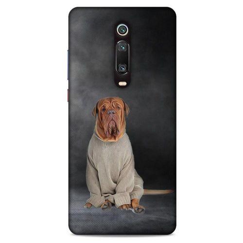 Xiaomi Mi 9T Pro Kılıf Köpek Kıyafetleri (29) Arka Koruma Kılıfı Fransız Mastifi Kazak