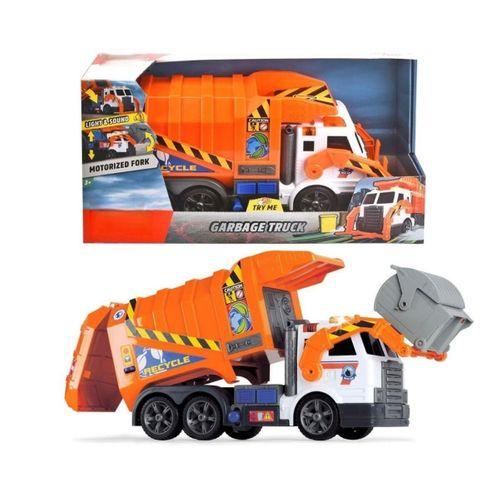 203308369 Garbage Truck free wheel light sound B/O lifting fork wt