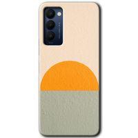 MRCİLETİSİM Tecno Camon 18 Kılıf HD Desen Baskılı Arka Kapak+Temperli Cam - Color Wall