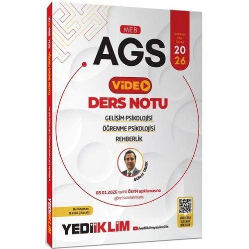 2026 MEB AGS Eğitim Bilimleri Gelişim Psikolojisi Öğrenme Psikolojisi ve Rehberlik Video Ders Notu Yediiklim Yayınları