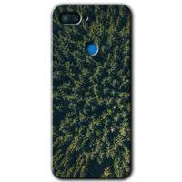 Xiaomi Mi 8 Lite HD Baskılı Kılıf + 9D Tam Ekran Koruyucu - Çam Ağacı Ormanı