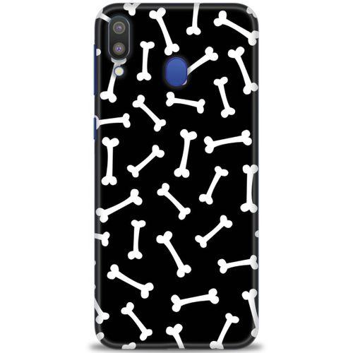 Samsung Galaxy M20 Kılıf HD Baskılı Kılıf - Kemikler + Tam Ekran Koruyucu