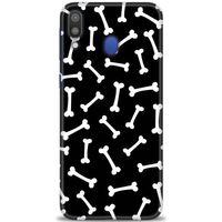 Samsung Galaxy M20 Kılıf HD Baskılı Kılıf - Kemikler + Tam Ekran Koruyucu