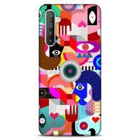 Lopard Oppo Realme XT Uyumlu Kılıf Soyut Sanat (21) Baskılı Koruyucu Kapak