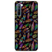 Oppo Reno 3 Kılıf Desenli Özel Seri Tüyler (15) Antişok Kılıf